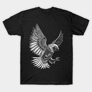 White eagle flying tribal T-Shirt